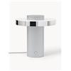 Westwing Collection Lampada da tavolo piccola a LED con base millerighe Elna