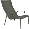 Fermob - Poltroncina lounge impilabile Cadiz - Verde - Tela Batyline - Designer Antoine Lesur