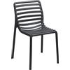 NARDI - Set di 6 sedie impilabili Doga - Nero - Resina in fibra di vetro - Designer Raffaello Galiotto