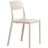 NARDI - Sedia impilabile Cassia - Bianco - Resina in fibra di vetro - Designer Raffaello Galiotto