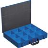 Allit 454121 Valigetta portaminuteria 12 scomparti 440x355x66, blu