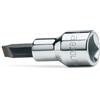 Beta 920LP 2X12 - Chiavi a bussola a giravite per viti con intaglio con attacco quadro 1/2 cromate - inserti bruniti