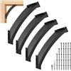Guolich 4 Pezzi Staffe per Gazebo, Squadrette Angolari, Connettori per Travi, Staffe per Travi in Legno, Set di Supporti per Gazebo, Connettori Pergola, Supporto per Gazebo con Angolo di 45°
