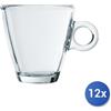 Bormioli rocco 12x Tazze In Vetro Trasparente Senza Piatti Easybar Te' Cl32
