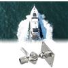 Not specified Supporto base antenna VHF acciaio 93mm x 64mm per installazione barca