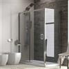 KAMALU Box doccia 170x80 cm laterale fisso 80cm altezza 180cm apertura scorrevole | K410NS