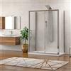 KAMALU Box doccia 3 lati 70x100x70 apertura scorrevole vetro trasparente K410NS