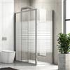 KAMALU Box doccia 80x120 altezza 180 cm apertura scorrimento KP3000S