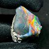 Ethiopian Opale Fire Nero Gemma Naturale Grezza 9 Ct 20x16 mm