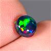 Cabochon Di Opale Nero Etiope Naturale Multi Fuoco Rotondo Pietra Preziosa 6x6MM