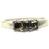 Anello Trilogy Con Diamanti Naturali in Argento 925 Taglio Cushion Donna US 6.25