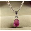 Naturale 6.05 KT Padparadscha Zaffiro Rosa Ovale Gemma Uomo Ciondolo Vedi Video