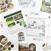 Frekyar Scrapbook Journaling Stickers Set di 80 pezzi Landscape Theme Scrapbook Washi Stickers Accessori per scrapbooking, Junk Journal, Planner, Diary, Notebook, Painting, Photo Frame (The Wind at the