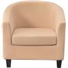WWQQKJ Copripoltrona 1 Posto Chesterfield Elasticizzato 2 Pezzi Tinta Unita Fodere Poltrona da Cocktail Antiscivolo con Coprisedile per Bar Soggiorno Camera da Letto Club(Multi-Colored 1)
