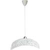 E-ENERGY Corinna Lampada Sospensione da Soffitto in Vetro Moderna Quadrata Attacco E27 1 Luce 50cm Made in Italy