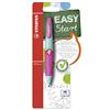STABILO EASYergo 1.4 - Matita a scatto Ergonomica - Turchese/Rosa per Destrimani - con 3 mine 1.4 mm gradazione HB