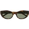 Saint Laurent Occhiali da Sole SL M115 003 Marrone/Verde Donna 54/20/140