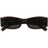 Saint Laurent Occhiali da Sole SL M152 002 Marrone/Grigio Unisex 55/19/135