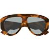 Gucci Occhiali da Sole GG2128S 003 Marrone Scuro/Verde Donna 58/12/145