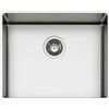 SCHOCK | Lavello Cucina 'NEW TECHNICK SLIM N100 L Acciaio Inox,516x416, interno vasca 500x400, Bordo Slim 8mm, Lavello 1 Vasca Acciao Inox Spazzolato, Abbinabile a Miscelatori, Piani Cottura e Forni