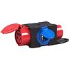 Kopp 129200002 - Deviatore di corrente compatto con 3 prese e spina, 16A