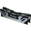 Kingston Technology Kingston FURY Renegade - DDR5 - kit - 48 GB: 2 x 24 GB - DIMM 288-PIN - 4200 MHz / PC5-67200 - CL40 - 1.45 V - senza buffer - on-die ECC - nero, argento KF584CU40RSK2-48