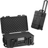 VEVOR Custodia Rigida Resistente alle Intemperie, Custodia Protettiva con Schiuma Pretagliata, Ruote Maniglie Retrattili per Viaggi, Caccia, Custodia Impermeabile IP67 550 x 340 x 240 mm