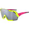 ALPINA Unisex - Adulti, ROCKET BOLD occhiali sportivi, neon-pink yellow matt/black, One Size