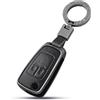 OFF WE GO Cover Chiave Guscio Chiave Auto Copertina in Pelle Custodia per Opel Astra J H Corsa D E Insignia A Zafira B C Mokka X Adam Cascada Meriva B Guscio Chiavi con Portachiavi, Nero