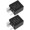 YINETTECH 2 pz Relè tergicristallo a 5 pin DC12V 30/20A 61366980177 compatibile con BMW 1 3 5 X1 X3 X4 X5 X6 Z4