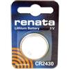 Best Price Square 1 x Renata 2430 Swiss Made bottone al litio