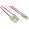 Link Cavo fibra ottica Link Multimodale Duplex Lc/Sc 50/125 OM4 2m Rosa [LKLCSC4502]