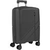 ITACA - Trolley Bagaglio A Mano 55x40x20 leggero rigido con ruote girevoli ideale per viaggi in cabina Valigia Bagaglio A Mano compatibile Ryanair, Antracite
