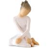 Willow Tree Serenity, Calm The Soul, Free The Spirit, Seated in Quiet Repose with Crossed arms, expressing peacefulness, Support, Healing and Hope, Sculpted Hand-Painted Figure