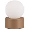 RL LIVE YOUR LIGHT Reality Lampada da tavolo Countess R59051065, Metallo Caffè, Vetro Bianco opaco, escl. E14