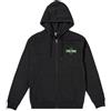 Volcom Felpa da uomo in pile con cappuccio e cerniera, nero, Small