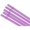 Hemasa 20 cannucce riutilizzabili in plastica colorata con glitter trasparenti, infrangibili, con spazzola per la pulizia, per feste, colore: viola