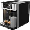 BEKO CEG7304X - Macchina Caffè Automatica Caffe in Grani con Macina Caffè e Chicchi Integrato - Macchinetta con Lattiera per Espresso e Cappuccino, Display Touch, Pressione 19 Bar 27,5x40,5xh34 - Nero