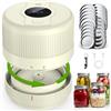 Wothfav Elctrtici Mason Jar Vacuum Sealer, Macchina Sottovuoto per Barattoli Vetro, Kit Sigillatore Sottovuoto Elettrico per Barattoli da Muratore, Conservazione e Fermentazione degli Alimenti