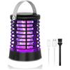 Regevo Lampada Antizanzare da Esterno, Ammazza Zanzare Elettrico 2000V per Campeggio con Luce LED, Trappola per Zanzare Ricaricabile USB-C, IP66 Impermeabile, Batteria 2200mAh, per Giardino e Terrazza