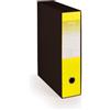 Q-Connect Registratore protocollo con custodia TOPToo Plus by Q-Connect dorso 8 cm - 28,5x35 cm - giallo - 0201043/P.GS - F09773