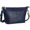 befen Vera Pelle Da Polso Frizione Portafoglio Borse Piccola Crossbody Borse A Tracolla Per Le Donne, Cerniera Argento, Blu marino medio