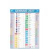 Calendario olandese multicolor 12 fogli trimestrale 28,8 x 47 cm personalizzate o neutre