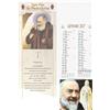 Calendario Padre Pio personalizzato formato silhouette 14 x 47 cm personalizzate o neutre