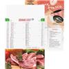Calendario macelleria trimestrale - 12 fogli 28,8 x 47 cm personalizzate o neutre