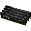 Kingston Technology Memoria Kingston Technology FURY 128GB 3200MT/s DDR4 CL16 DIMM (Kit da 4) Beast Black [KF432C16BBK4/128]