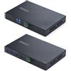StarTech.com Extender USB 3.0 a 4 Porte su Ethernet fino 100 m tramite Cavo RJ45 Cat6a/Cat7/Cat8, Estensione per Dispositivi Remoti, Hub 4x USB-A 5Gbps, TAA [C10043-USB-EXTENDER]