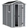 Keter casetta da giardino in resina MANOR 4x6 GRIGIO