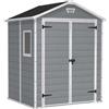Keter casetta da giardino in resina MANOR 6x5 GRIGIO