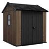 Keter casetta da giardino in resina APEX 757/775 SIGNATURE WALNUT - DOPPIA OPZIONE MONTAGGIO